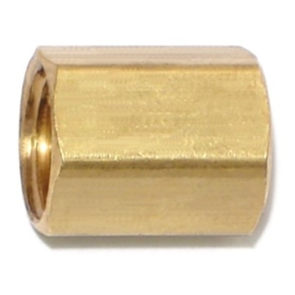 Midwest Fastener 1/4" x 1/4" Brass Union Fittings 6PK 76352